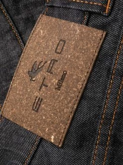 ETRO jean droit à imprimé cachemire