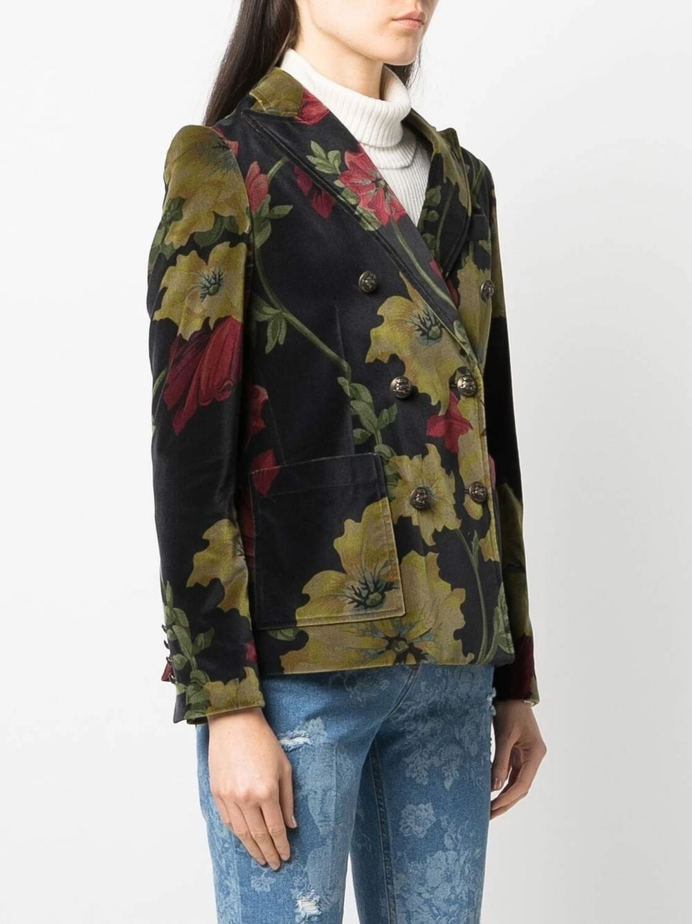 ETRO Prix Aimable Veste en velours à fleurs blazers femme 3 ETRO veste en velours à fleurs