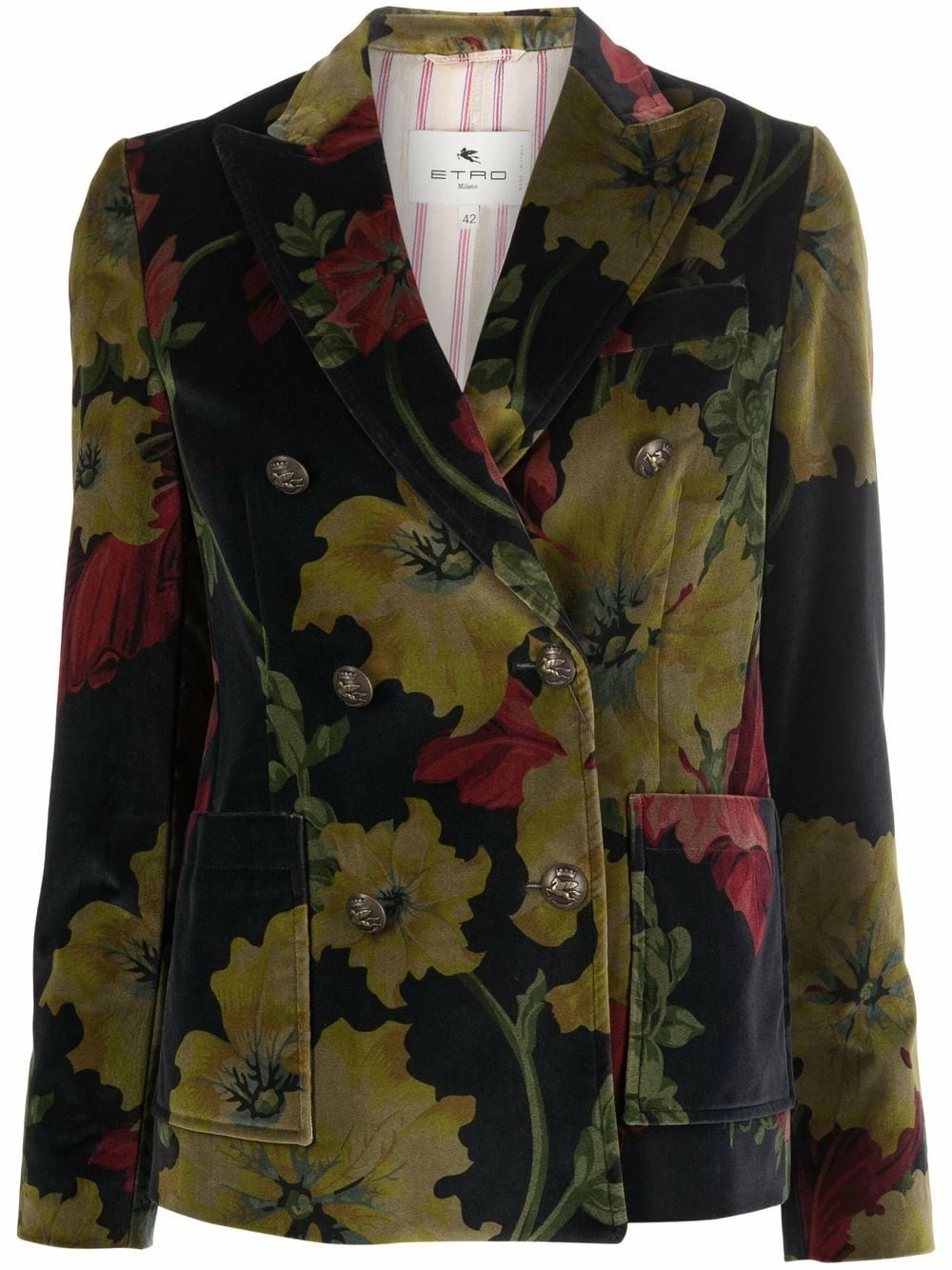 ETRO Prix Aimable Veste en velours à fleurs blazers femme 1 ETRO veste en velours à fleurs