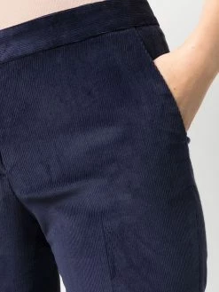ETRO pantalon en velours côtelé à plis marqués