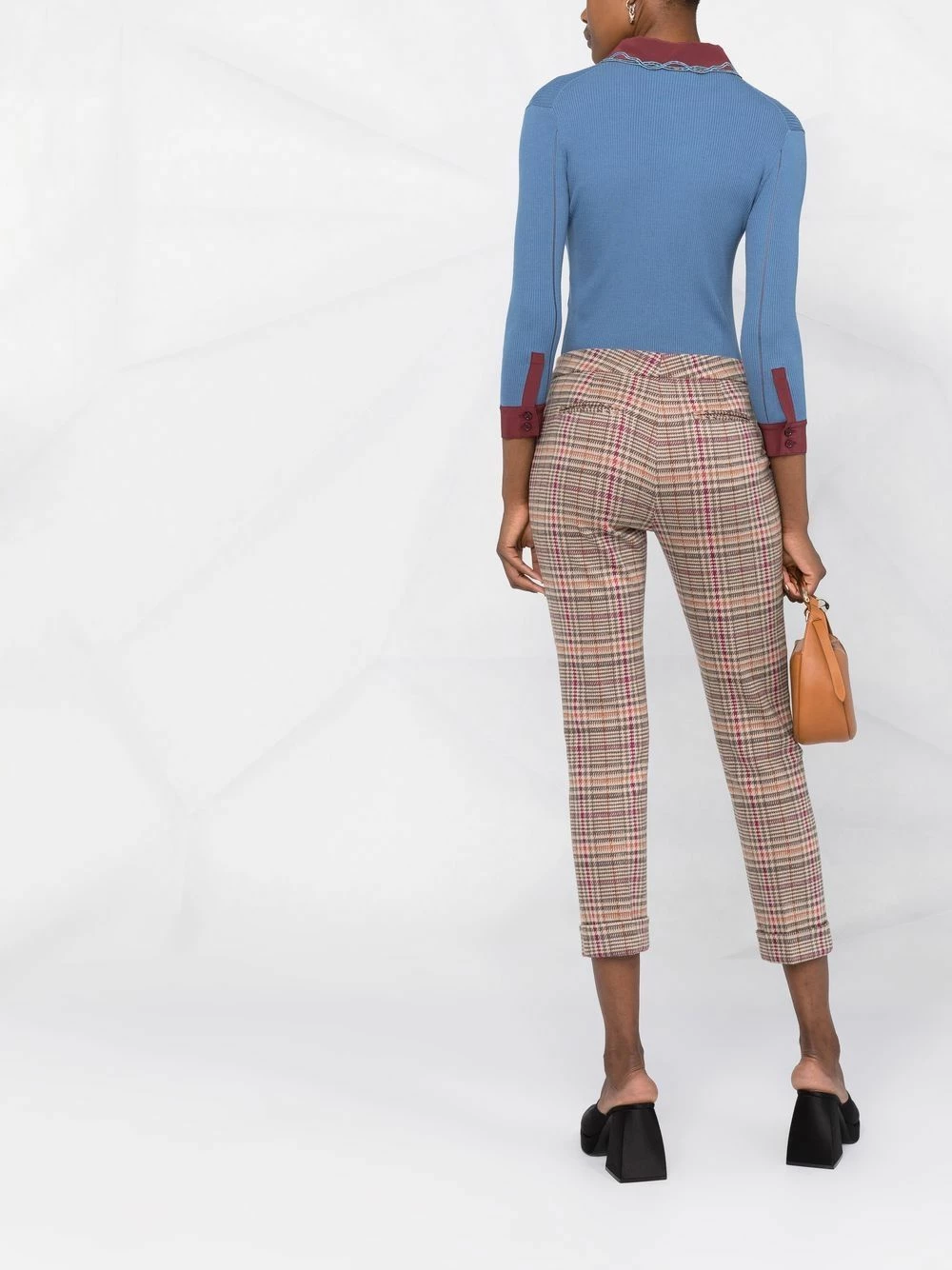 ETRO Se Vend Bas Prix Pantalon court à motif pied de poule pantalons raccourcis femme 6 ETRO pantalon court à motif pied-de-poule