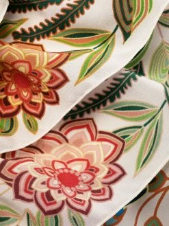 ETRO robe longue en soie à fleurs