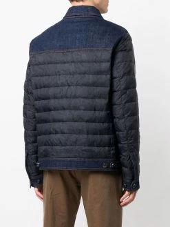 ETRO doudoune à empiècements en jean