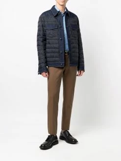 ETRO doudoune à empiècements en jean