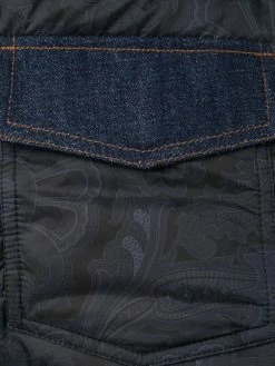 ETRO doudoune à empiècements en jean