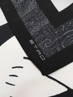 ETRO mouchoir de poche Pegaso en soie