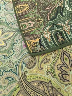 ETRO mouchoir de poche en soie à imprimé cachemire