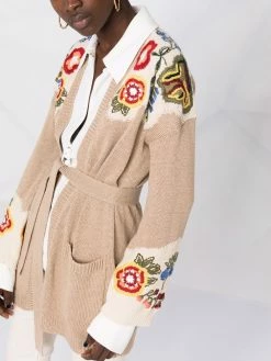 ETRO Cardigan ceinturé à broderies 50% Off De Vente cardigans femme 10 ETRO cardigan ceinturé à broderies