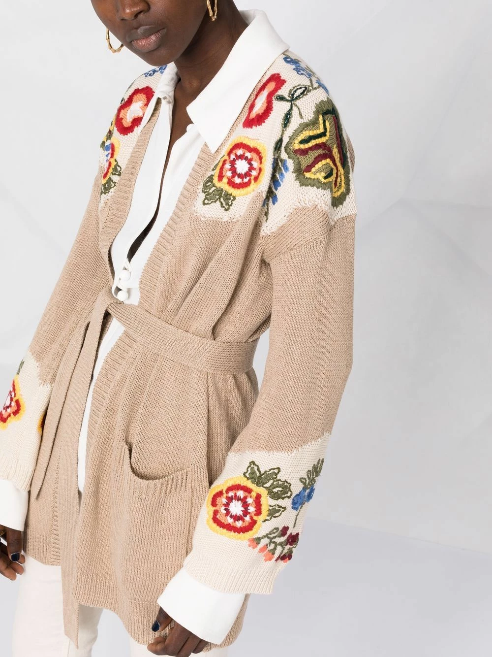 ETRO Cardigan ceinturé à broderies 50% Off De Vente cardigans femme 5 ETRO cardigan ceinturé à broderies