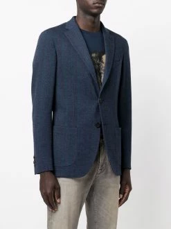 ETRO blazer rayé à simple boutonnage