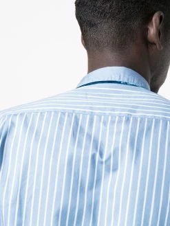 ETRO chemise rayée à bordure en velours