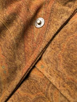 ETRO doudoune en cuir à motif cachemire