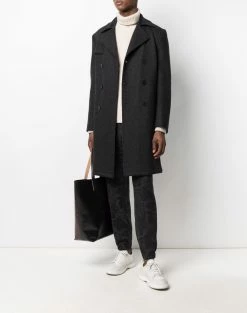 ETRO manteau croisé en laine