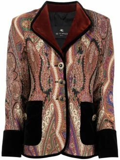 ETRO blazer à motif cachemire en jacquard