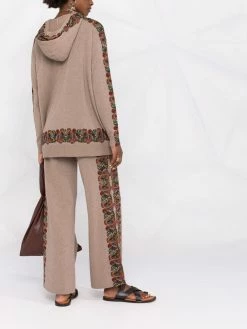 ETRO hoodie en maille fine à motif cachemire