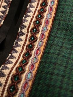 ETRO robe brodée à ouverture goutte d'eau