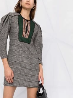 ETRO robe brodée à ouverture goutte d'eau