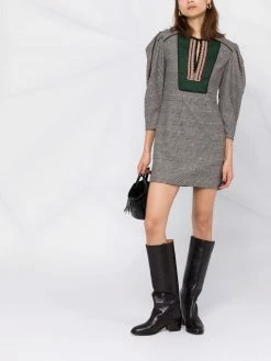 ETRO robe brodée à ouverture goutte d'eau