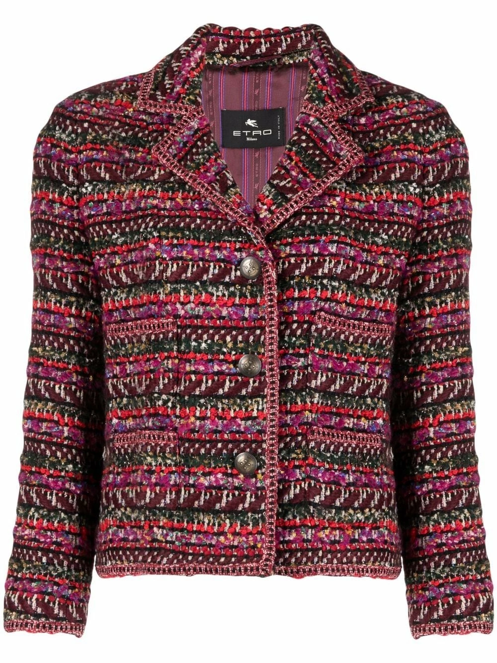 Prix Équitable ETRO Veste en maille intarsia blazers femme 1 ETRO veste en maille intarsia