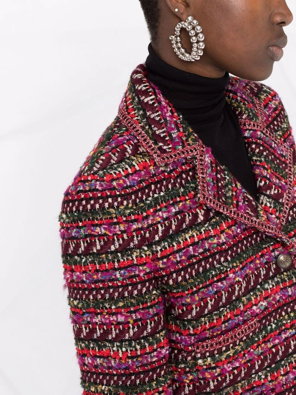 Prix Équitable ETRO Veste en maille intarsia blazers femme 3 ETRO veste en maille intarsia