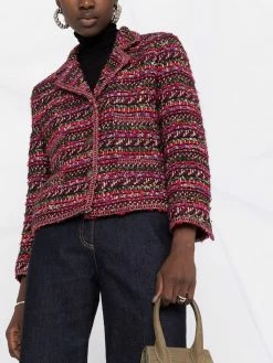 Prix Équitable ETRO Veste en maille intarsia blazers femme 10 ETRO veste en maille intarsia