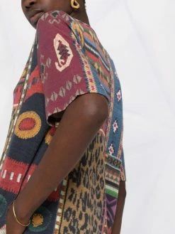 ETRO robe à imprimé patchwork
