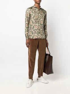 ETRO chemise en soie à imprimé cachemire