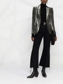 ETRO veste en velours à simple boutonnage