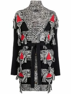 ETRO cardigan en maille à pompons