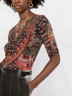 ETRO haut à motif en jacquard