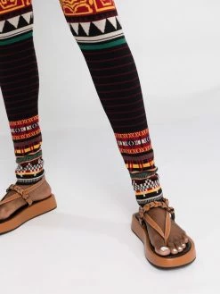 ETRO ensemble haut-legging à motif en jacquard