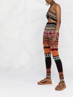 ETRO ensemble haut-legging à motif en jacquard