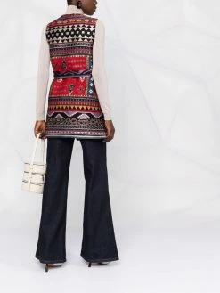 ETRO veste sans manches à motif en jacquard