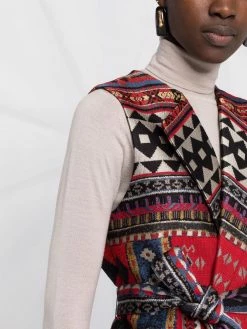 ETRO veste sans manches à motif en jacquard