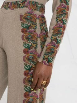 ETRO hoodie en maille fine à motif cachemire