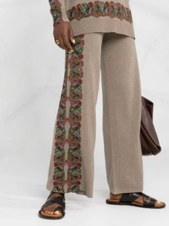 ETRO hoodie en maille fine à motif cachemire