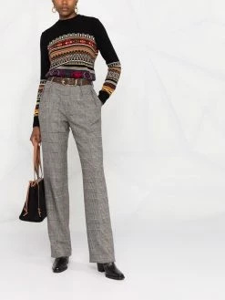 ETRO pantalon de tailleur à carreaux