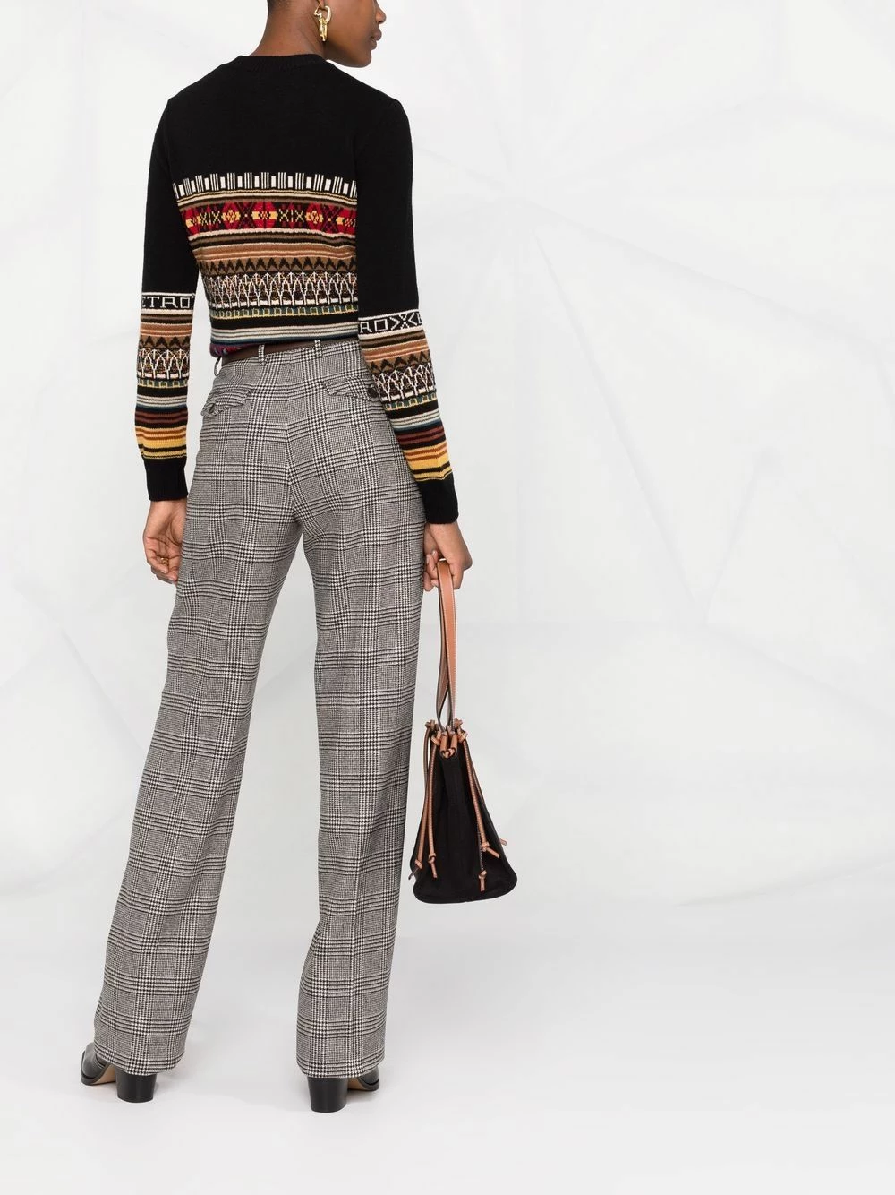 ETRO Pantalon de tailleur à carreaux Vendre pantalons de costume femme 4 ETRO pantalon de tailleur à carreaux