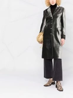 ETRO manteau en velours à motif cachemire