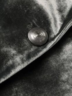 ETRO manteau en velours à motif cachemire