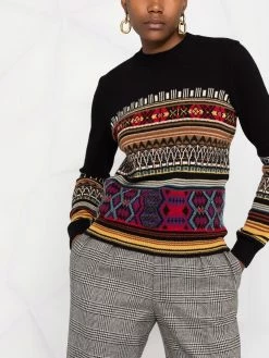ETRO Bonne Qualité Pull en maille intarsia pulls femme 10 ETRO pull en maille intarsia