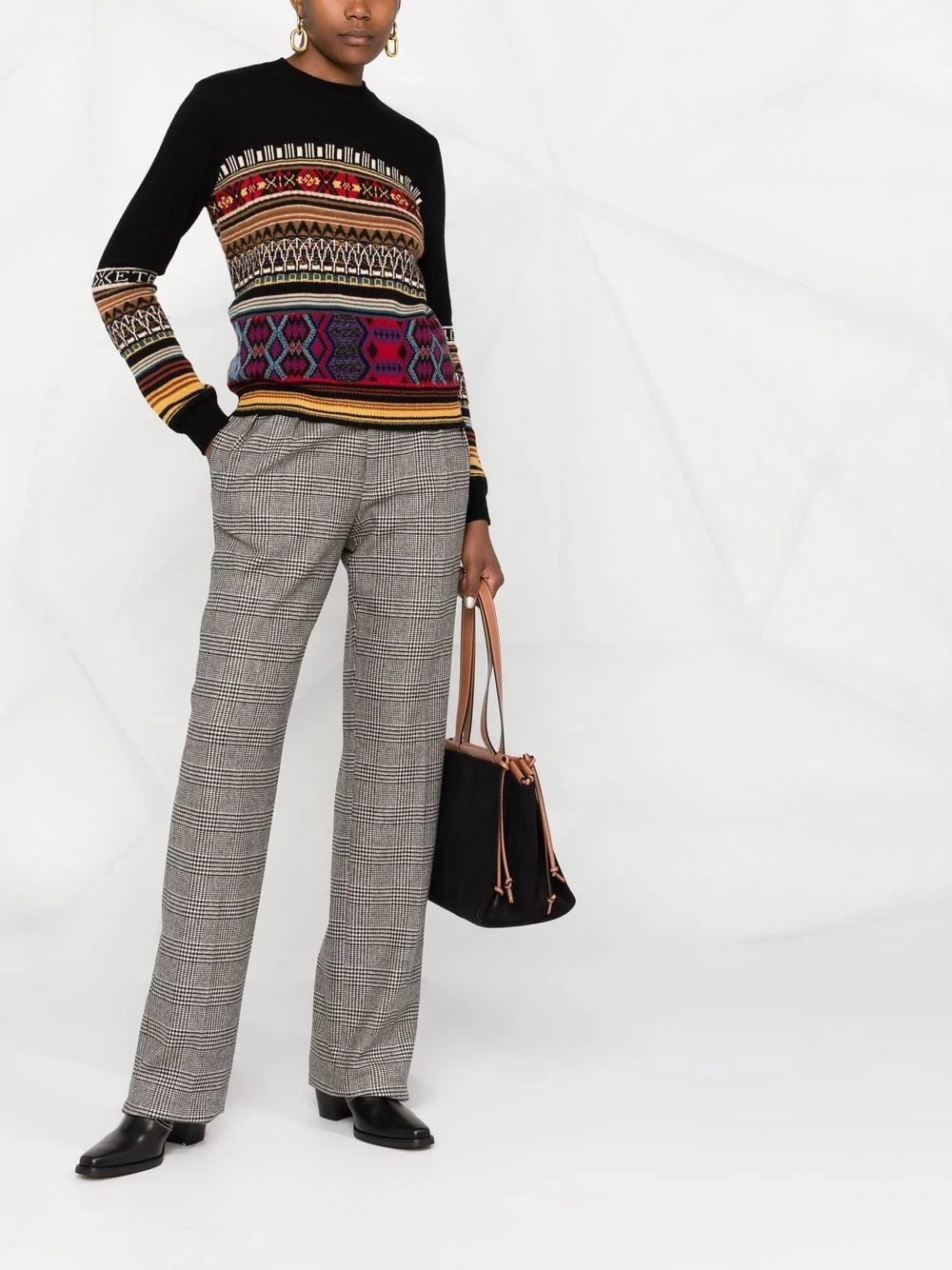 ETRO Bonne Qualité Pull en maille intarsia pulls femme 2 ETRO pull en maille intarsia