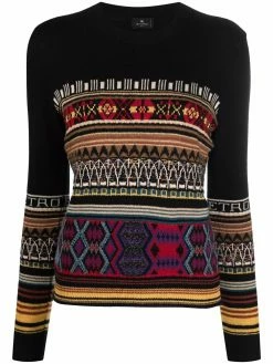 ETRO pull en maille intarsia