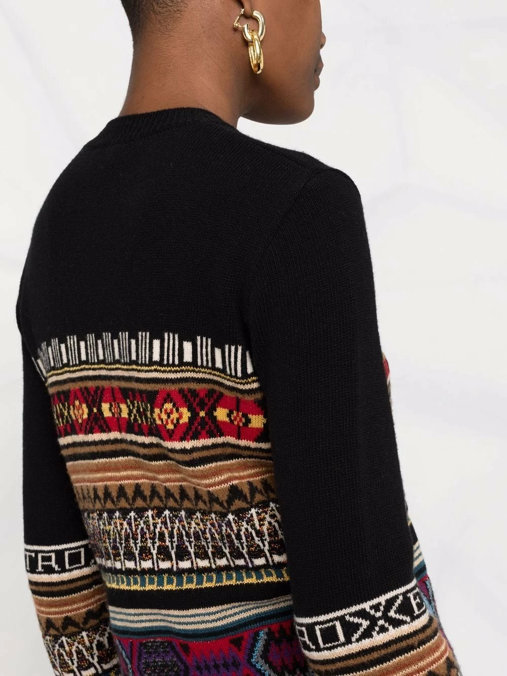 ETRO Bonne Qualité Pull en maille intarsia pulls femme 3 ETRO pull en maille intarsia