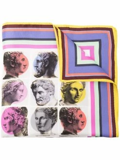 ETRO mouchoir de poche en soie à imprimé pop art