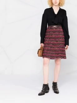 ETRO minijupe à motif en jacquard