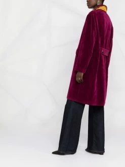 ETRO Qualité garantie 100% Manteau en velours à boutonnière croisée manteaux croisés & cabans femme 13 ETRO manteau en velours à boutonnière croisée