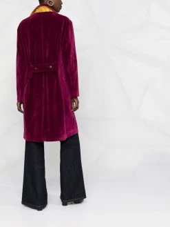 ETRO Qualité garantie 100% Manteau en velours à boutonnière croisée manteaux croisés & cabans femme 11 ETRO manteau en velours à boutonnière croisée