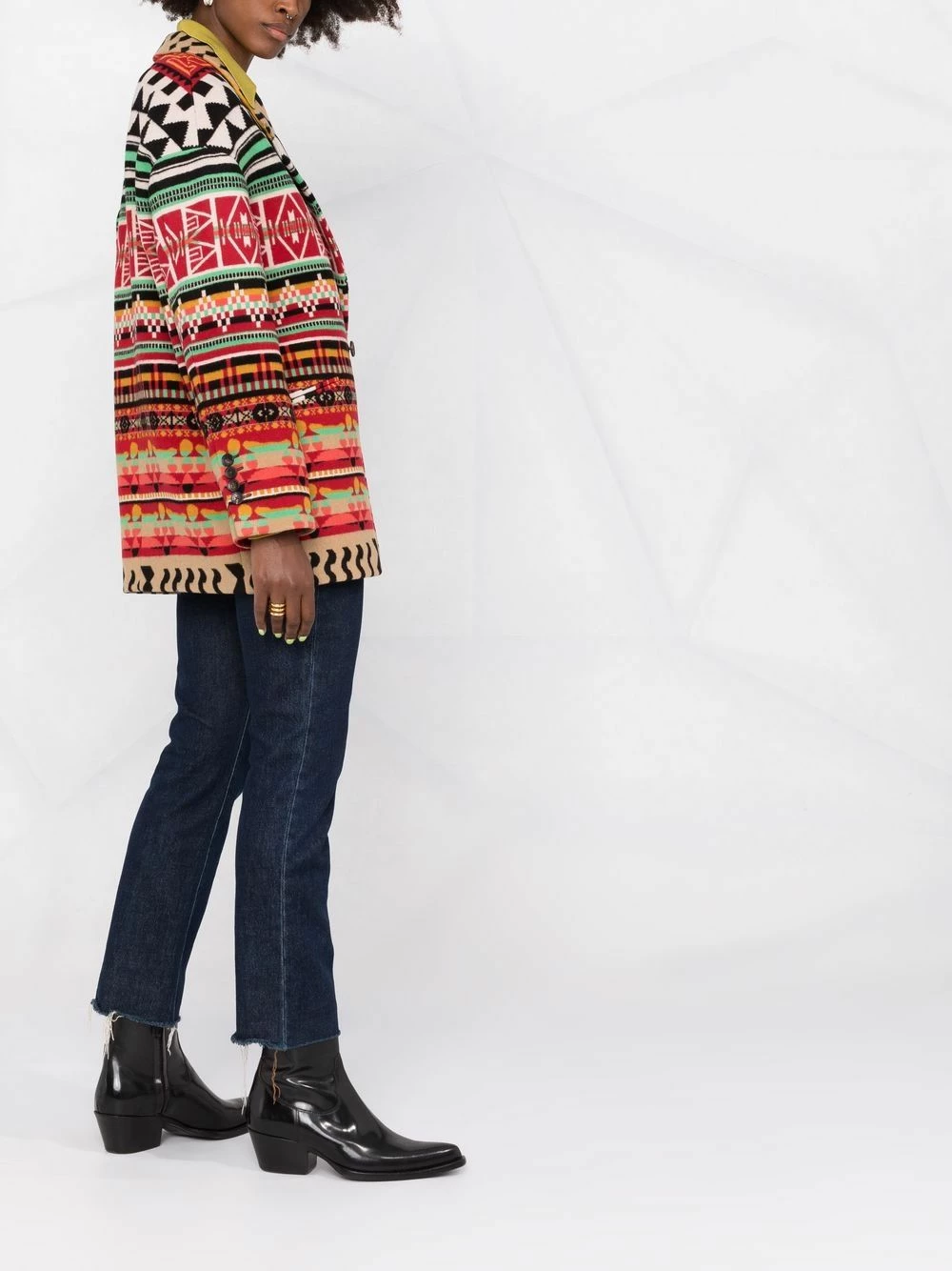 ETRO Manteau boutonné à motif en jacquard 50% Off De Vente manteaux à simple boutonnage femme 6 ETRO manteau boutonné à motif en jacquard