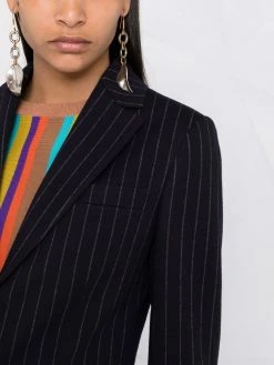 ETRO veste en laine mélangée à fines rayures